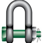 Green Pin Dee Safety Shackle